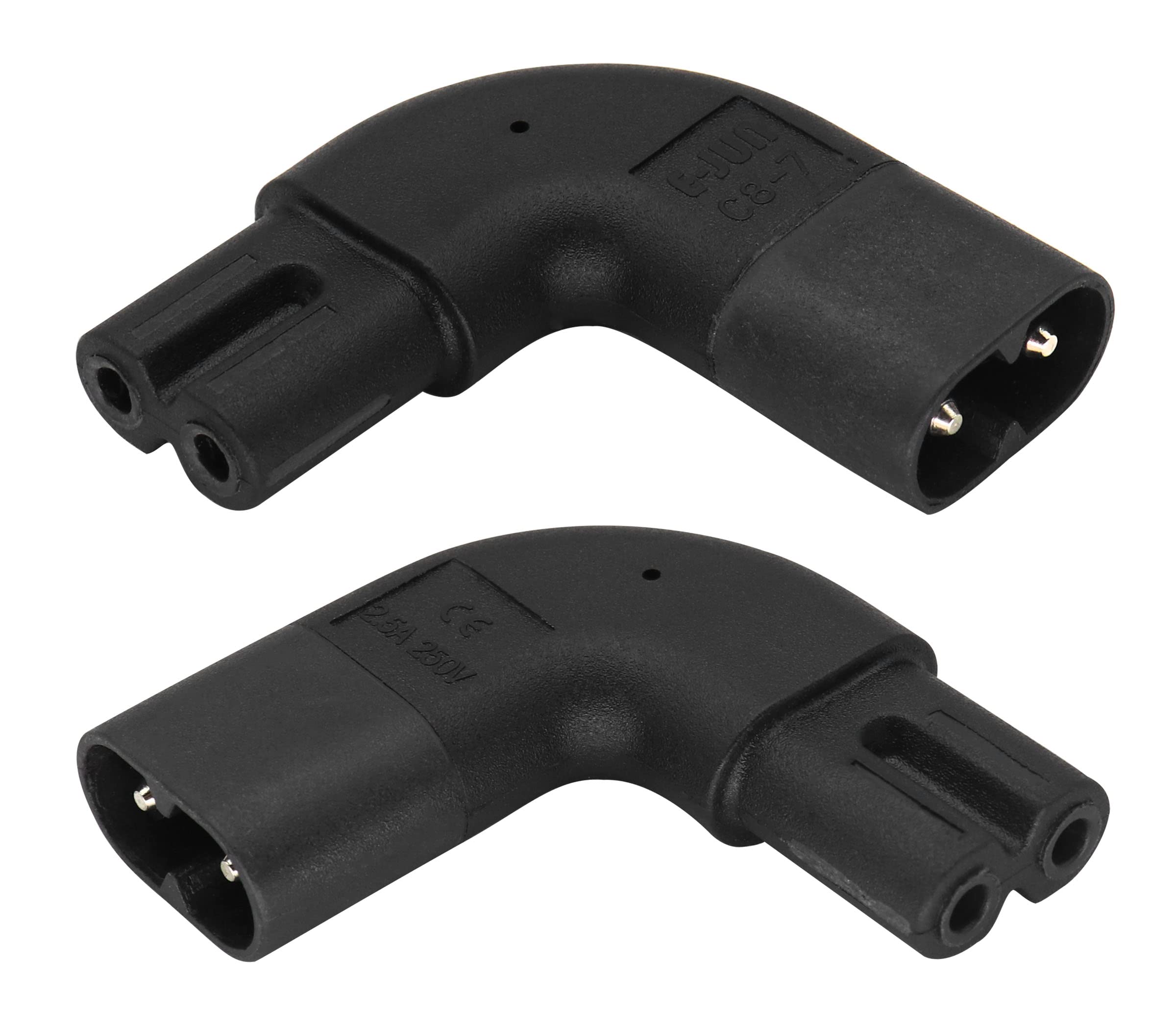 Amazon.com: AAOTOKK (2 Pack 90 Degree IEC 320 C7 to C8 Power AC